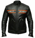 Men's Passing Link Harley Davidson Motorcycle Leather Jacket Goldberg
