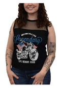 Liberty Wear Women's Embellished Legendary Motorcycle Era Sleeveless Tank Top