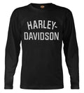 Harley-Davidson® Men's Shirt, Heritage H-D Script Long Sleeve, Black 30296633