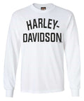 Harley-Davidson® Men's Shirt, Heritage H-D Script Long Sleeve, White 30296634