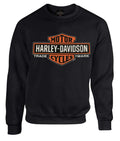 Harley-Davidson® Men's Elongated B&S Fleece Pullover Sweatshirt, Black 30298768