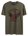 Harley-Davidson® Men's Rolling Stones Winged Short Sleeve Crew T-Shirt - Green