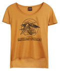 Harley-Davidson Women's Rolling Stones Jet Eagle Short Sleeve High-Low Hem Tee