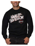 Harley-Davidson® Men's Profound Poly-Blend Crew-Neck Pullover Fleece Sweatshirt