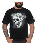Harley-Davidson® Men's Skull Banner Short Sleeve Crew-Neck T-Shirt - Black