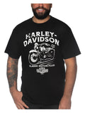 Harley-Davidson® Men's Profit Short Sleeve Crew-Neck Cotton T-Shirt, Solid Black