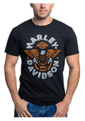 Harley-Davidson® Men's Likable Short Sleeve Cotton Crew-Neck T-Shirt - Black