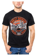 Harley-Davidson® Men's Rite Crew-Neck Short Sleeve Cotton T-Shirt - Black