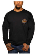 Harley-Davidson® Men's Sharp Shield Long Sleeve Chest Pocket Cotton Shirt - Black