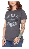 Harley-Davidson Women's New Vintage Short Sleeve Crew-Neck Tee - Nine Iron