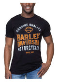 Harley-Davidson® Men's Distressed Triathlon Crew-Neck Short Sleeve Tee - Black