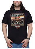 Harley-Davidson® Men's Pan Age Engine Short Sleeve Crew-Neck T-Shirt - Black