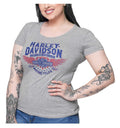 Harley-Davidson® Women's Overpass Round Neck Short Sleeve Tee, Athletic Heather