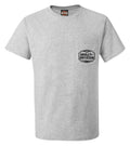 Harley-Davidson® Men's Artful Shield Short Sleeve Chest Pocket Tee, Sport Gray