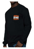Harley-Davidson® Men's Advisory Long Sleeve Chest Pocket Cotton Shirt, Black