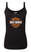 Harley-Davidson® Women's Classic Bar & Shield Logo Full-Back Tank Top, Black