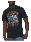 Harley-Davidson® Men's Thrills Poly-Blend Short Sleeve T-Shirt, Vintage Black