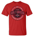 Harley-Davidson® Men's Duke H-D Short Sleeve Cotton T-Shirt, Cardinal Red