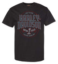 Harley-Davidson® Men's Immortal Label Short Sleeve Cotton T-Shirt, Black