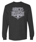 Harley-Davidson® Men's Sharpened Long Sleeve Poly-Blend Shirt, Charcoal