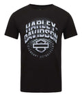 Harley-Davidson® Men's Winter Chrome Bar & Shield Crew-Neck T-Shirt, Black