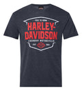 Harley-Davidson Men's Breaker Poly-Blend Short Sleeve T-Shirt, Midnight Navy