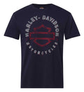 Harley-Davidson® Men's Decaying Bar & Shield Cotton Short Sleeve T-Shirt, Navy
