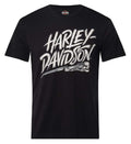Harley-Davidson® Men's Brushed H-D Short Sleeve Crew-Neck T-Shirt, Black