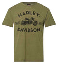 Harley-Davidson® Men's Precisely Poly-Blend Short Sleeve T-Shirt, Military Green