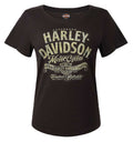 Harley-Davidson® Women's Stronghold Short Sleeve Poly-Blend Tee, Black