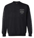 Harley-Davidson® Men's Road Pilot Crew-Neck Fleece Pullover Sweatshirt, Black