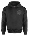 Harley-Davidson® Men's Road Pilot Cotton Blend Fleece Pullover Hoodie, Black