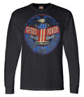 Harley-Davidson® Men's Rebel #1 RWB Logo Long Sleeve Crew-Neck Shirt - Black