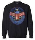 Harley-Davidson® Men's Rebel #1 RWB Logo Pullover Fleece Sweatshirt, Black