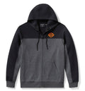 Men's TECH Gaiter Full Zip - Charcoal Grey Heather & Harley Black