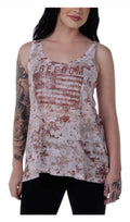 Liberty Wear Women's Desert Route Sleeveless Burnout Tank Top - Desert Camo