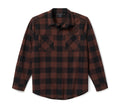 Men's Bar & Shield Buffalo Check Flannel - Plaid - Harley Black & Coffee