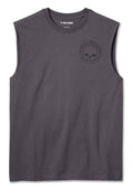Harley-Davidson Men's Willie G Skull Sleeveless Muscle Tee - Gray 99053-24VM