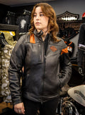 Harley-Davidson® Women's Hwy-100 Waterproof Leather Jacket