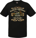 Harley-Davidson Military, Choose Charcoal for Military Veteran's Support, or Black for War Bike