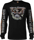 Harley-Davidson Military, Exclusive Overseas Tour Kadena Air Base, Eagle Ride Men’s Long Sleeve T-Shirt