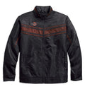 Harley-Davidson Men's Lightweight Mesh Accent Nylon Jacket, Black