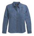 Harley-Davidson Women's Patch Pocket Denim Shirt