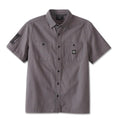 Harley-Davidson Men's Canvas Button Shirt Forever Harley , Gray
