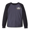 π Harley-Davidson Men's Long Sleeve Henley Shirt, Trophy Bar & Shield Black (100% off)