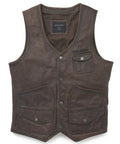 Harley Davidson Men's Bremen Leather Vest