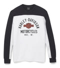 Harley-Davidson Men's Racing Colorblock Jersey, White