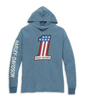 Harley-Davidson® Men's #1 Race Slub Jersey Hooded Graphic Tee