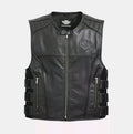 Leather Vest, Harley Davidson Leather Vest for Men