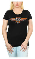 Harley-Davidson® Women's Air America Embellished Round Neck Short Sleeve Tee